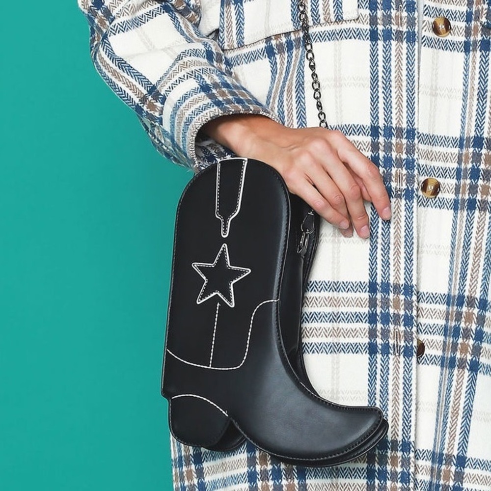 Western Style Cowboy Boot Purse - Picture 3 of 10